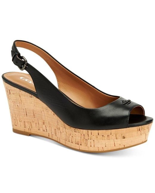 Coach hotsell platform wedges